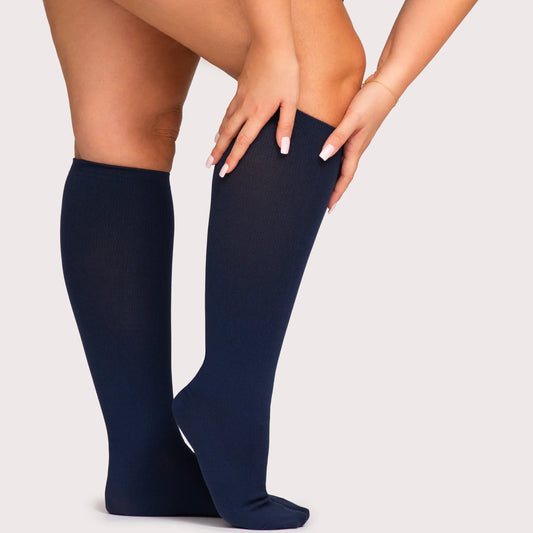 Wide Fit Compression Socks for Swelling, Leg Pain & All-Day Comfort