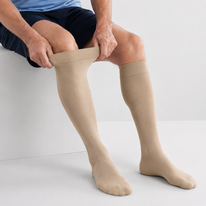 Men's Wide Fit Compression Socks for Daily Comfort & Support