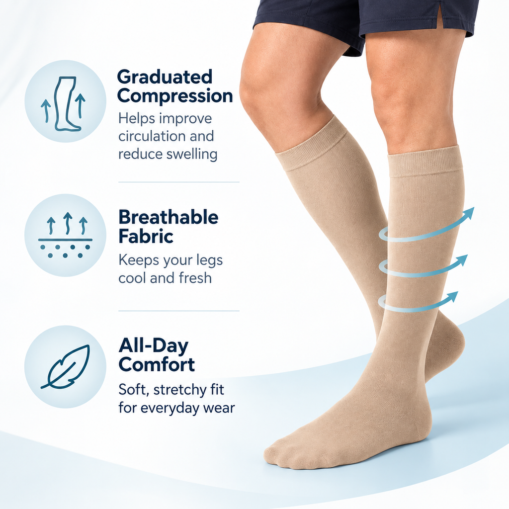 Men's Graduated Compression Socks 20–30 mmHg