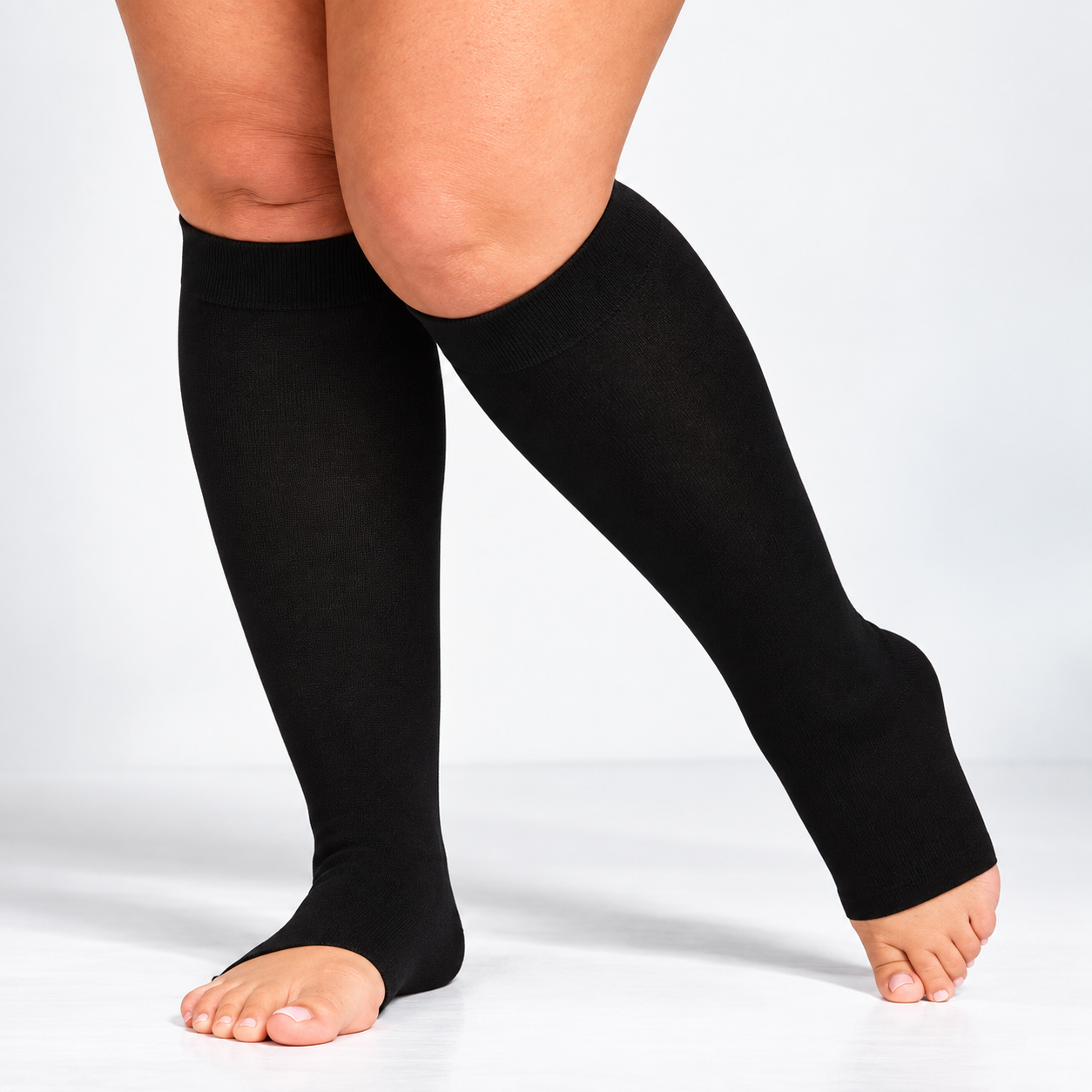 Open Toe Compression Socks 20–30 mmHg