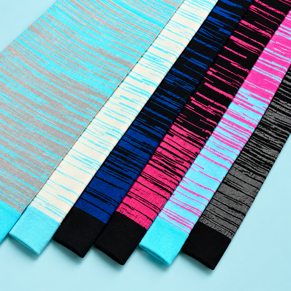 Striped Compression Socks 20–30 mmHg